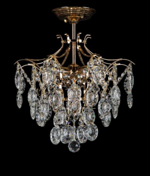 Хрустальная люстра LS053/400/4 FGD Белый/Золото (AN000275)