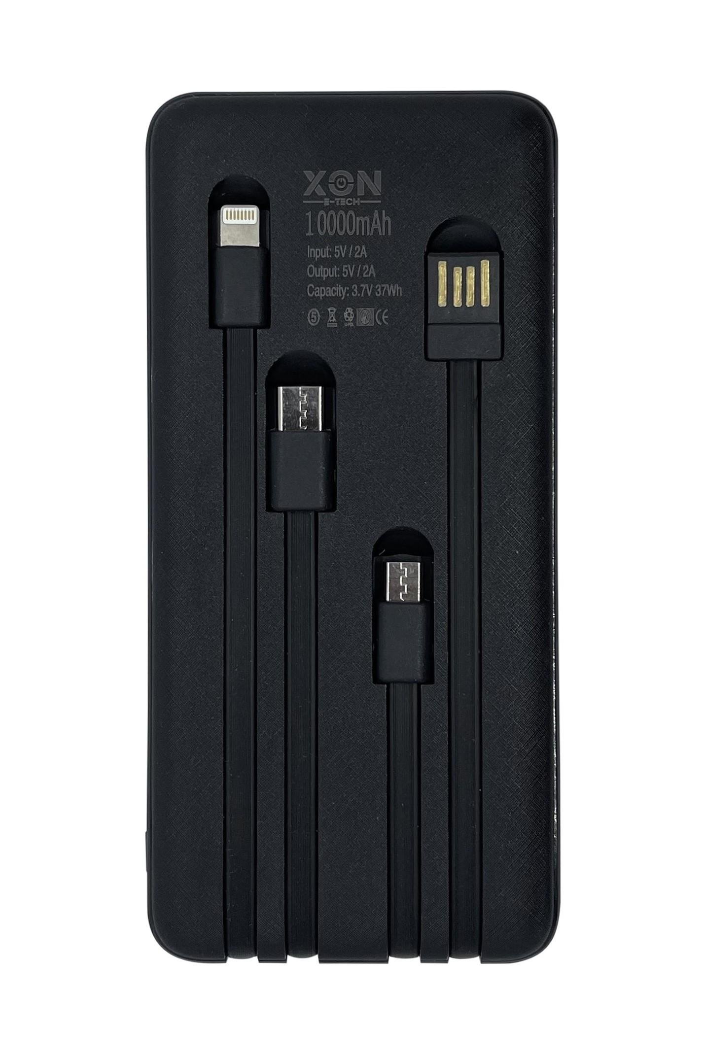 Повербанк XON PowerBank MultiLink MC1S 2909 10000 mAh Черный (5060948062909)