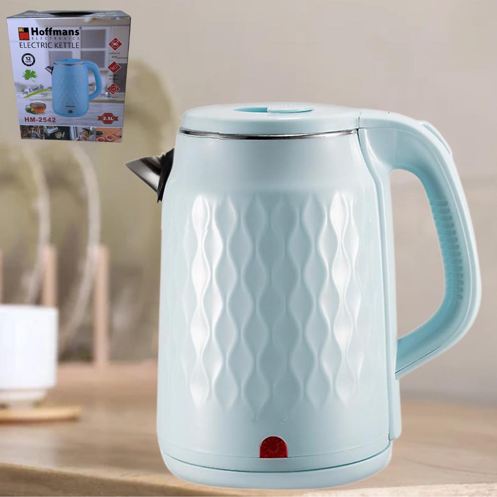 Електрочайник Hoffmans Electronics HM-2542 2000W 2,5 л Блакитний (120.1873.1) - фото 10 Електрочайник Hoffmans Electronics HM-2542 2000W 2,5 л Блакитний (120.1873.1) - фото 10