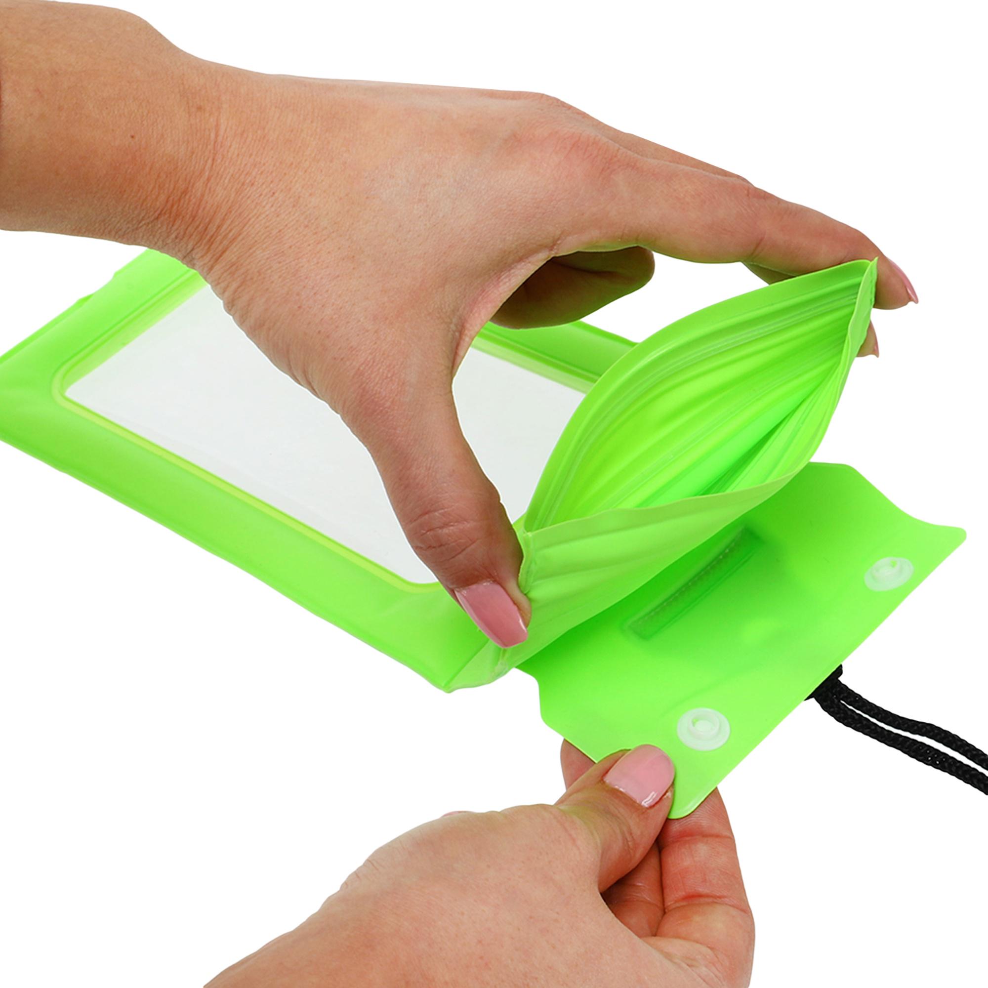 Чохол-гаманець на шию водонепроникний SP-Sport F3828 (PVC, на шию, внутрішні розміри-17x9см, салатовий) - фото 10 Чохол-гаманець на шию водонепроникний SP-Sport F3828 (PVC, на шию, внутрішні розміри-17x9см, салатовий) - фото 10