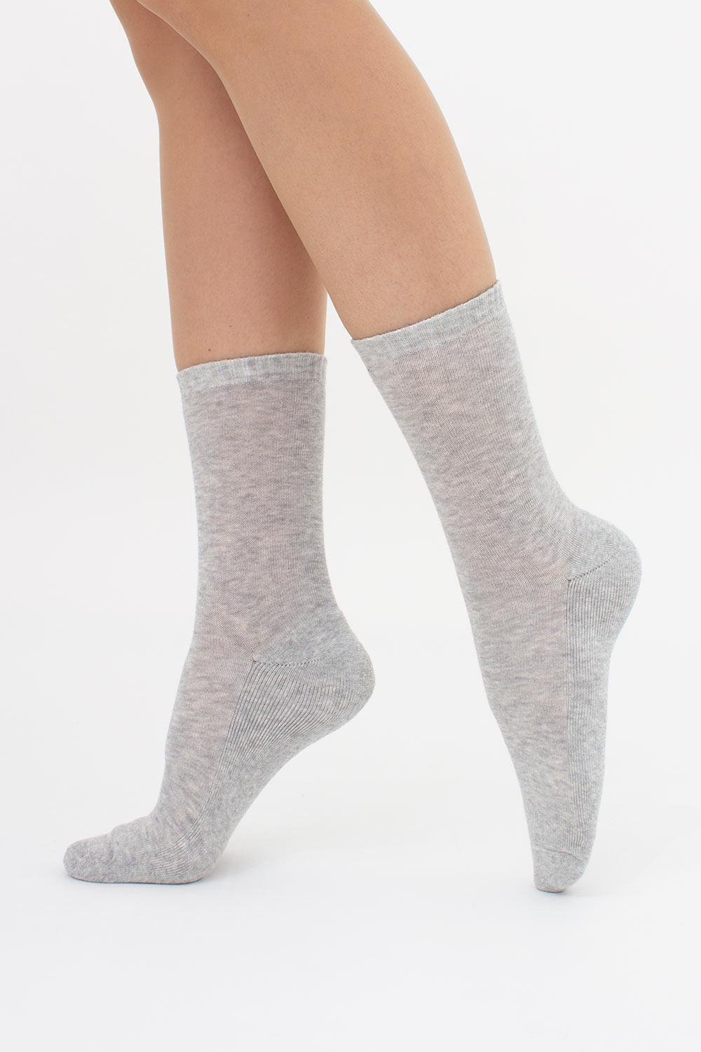 Шкарпетки жіночі класичні з махровою стопою Giulia WS3 TERRY CLASSIC 003 36/40 Grey-silver melange (4823116927407)