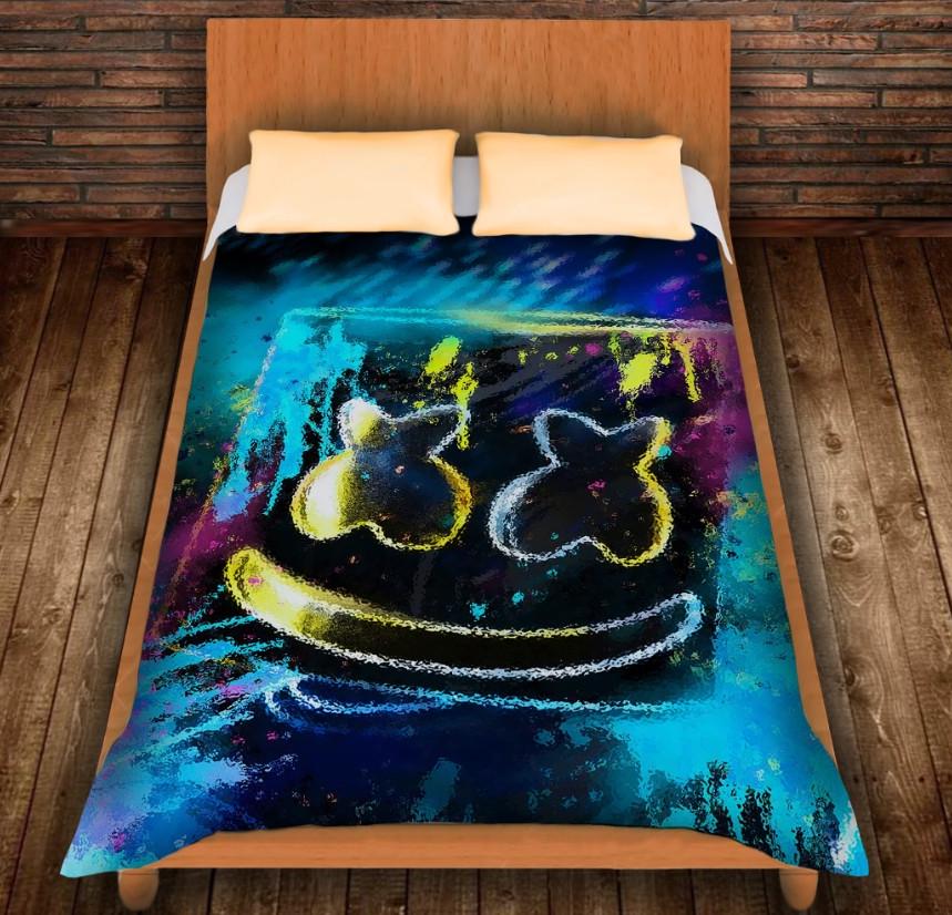 Плед с 3D принтом DJ Marshmello Rain 150х200 см (epi_0262) Плед с 3D принтом DJ Marshmello Rain 150х200 см (epi_0262)