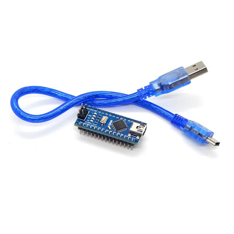 Контролер Arduino Nano ATMEGA328P  + usb кабель - фото 1