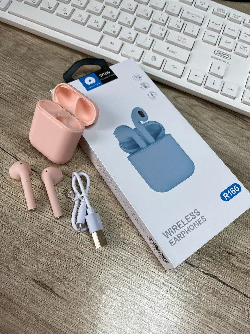 Навушники WUW R166 Bluetooth сенсорні Pink (2590053741) - фото 3 Навушники WUW R166 Bluetooth сенсорні Pink (2590053741) - фото 3