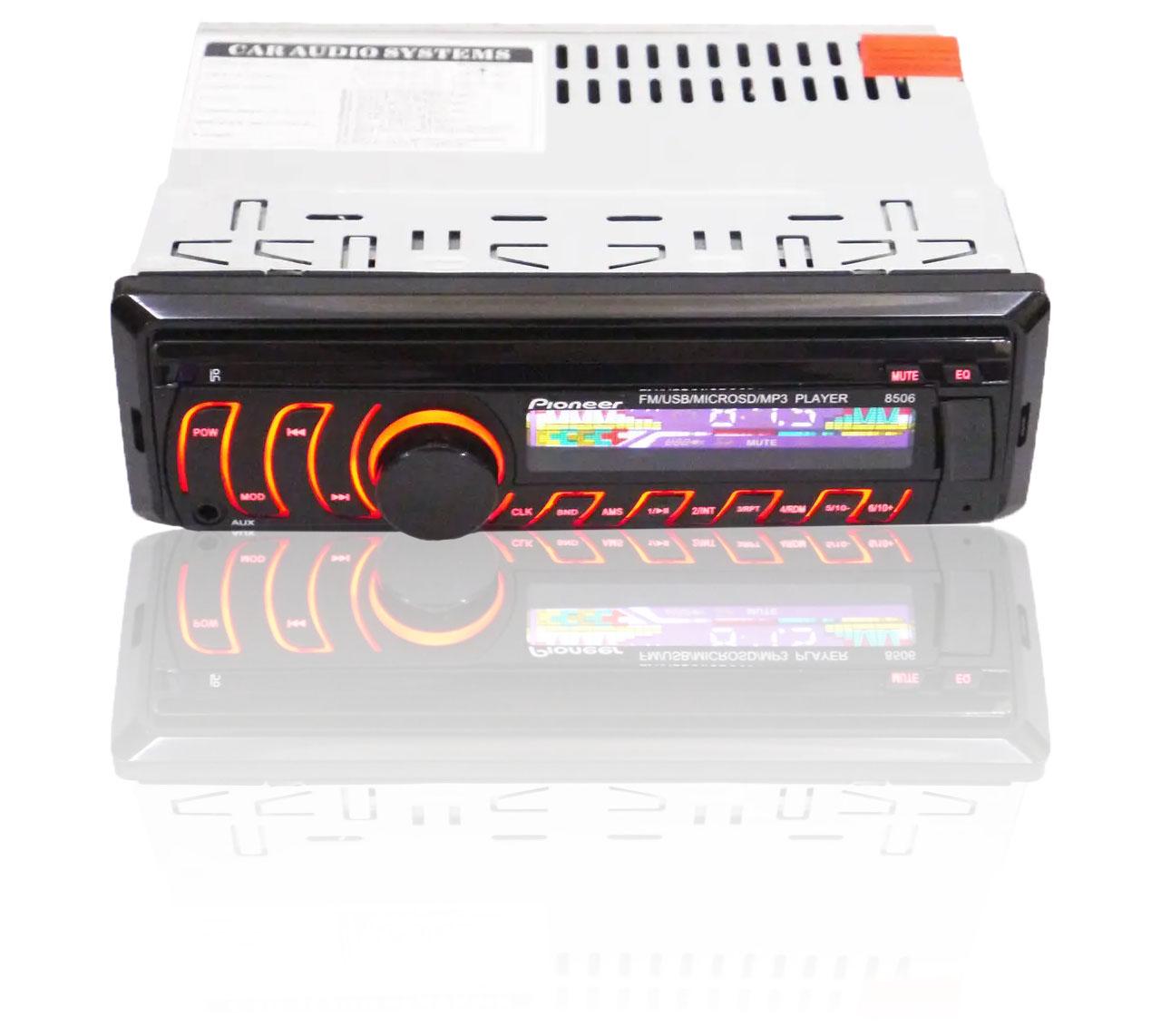 Автомагнитола USB RGB SD/AUX/FM пульт 8506