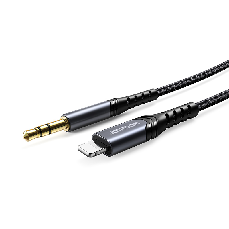 Кабель Joyroom Audio Lightning port audio cable SY-A02 3,5 мм 2 м Черный (532615)