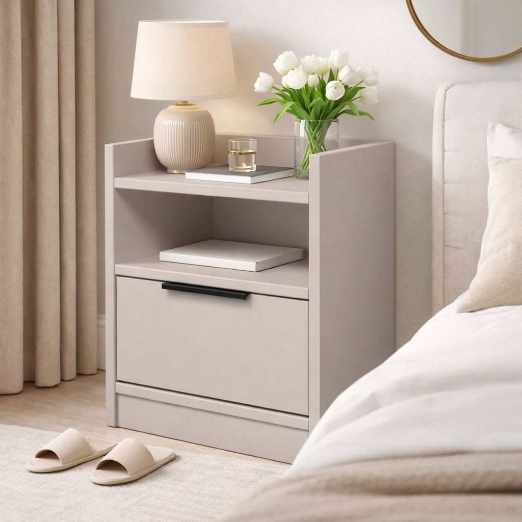 Тумба прикроватная ТП7 SENAM 450х380х350 мм ДСП Кашемир Тумба прикроватная ТП7 SENAM 450х380х350 мм ДСП Кашемир