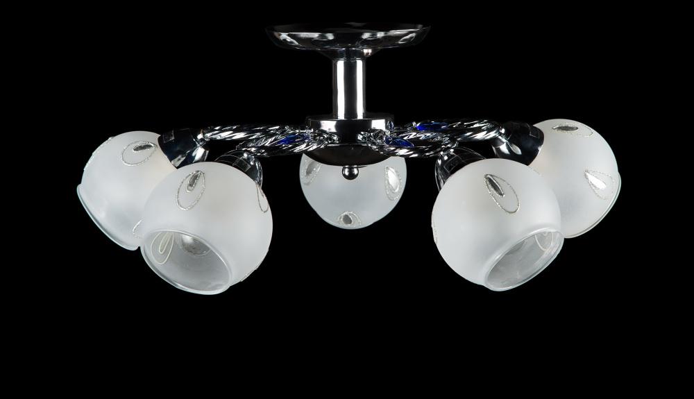 Люстра с плафонами Ray L82037/5 CR (IR005849) Люстра с плафонами Ray L82037/5 CR (IR005849)