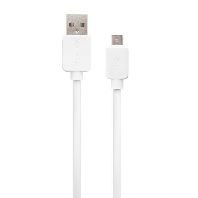 Кабель USB Walker 110 Micro White (1428)