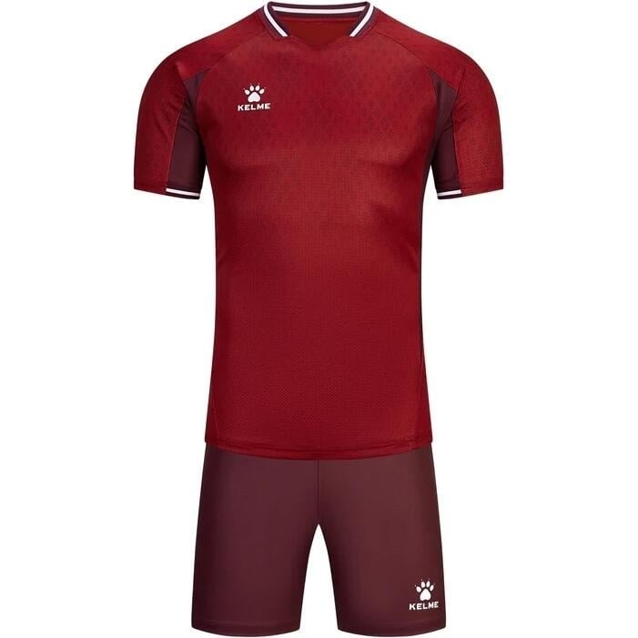 Комплект футбольной формы Kelme 2XL Красно-бордовый (8551ZB11087.9609)