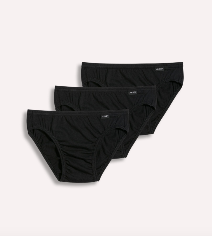 Набор трусов слепых мужской Jockey Elance Bikini 3 шт. S Черный (95564564)
