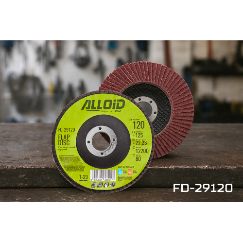 Круг лепестковый торцевой Alloid 125 мм P120 T29 (00000061427) - фото 2
