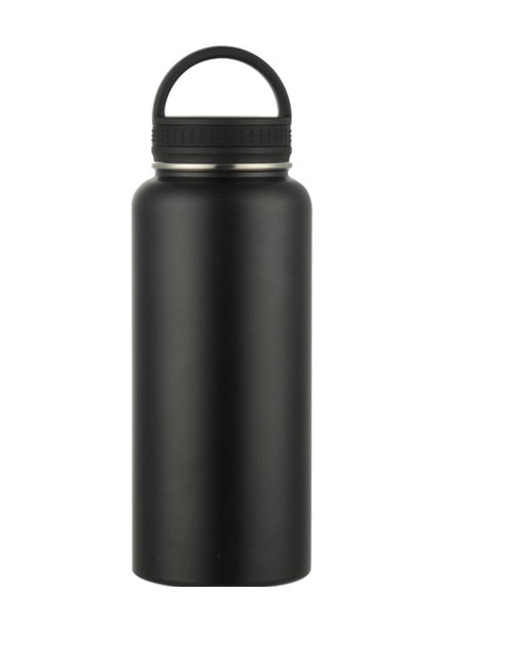 Термос Steel Vacuum Bottle 1000 мл с двойными стенками Black
