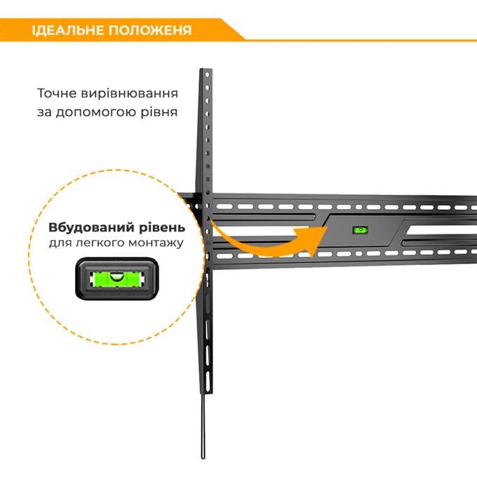 Кронштейн для телевизоров с уровнем Brateck KL38-69T 47-100" до 75 кг. VESA 900x600 Black (30651934) - фото 7 Кронштейн для телевизоров с уровнем Brateck KL38-69T 47-100" до 75 кг. VESA 900x600 Black (30651934) - фото 7