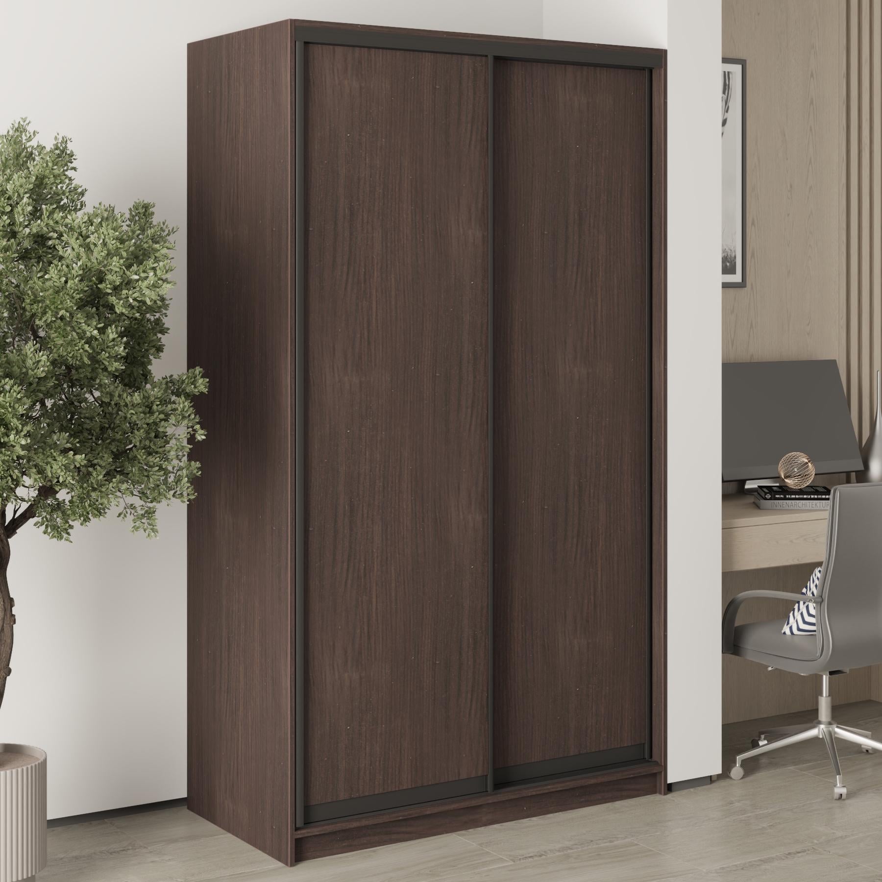 Шкаф-купе двухдверный MebelStar Уни BG 2 ДСП 120x60x210 см Дуб ристрето (MBS-11332) Шкаф-купе двухдверный MebelStar Уни BG 2 ДСП 120x60x210 см Дуб ристрето (MBS-11332)