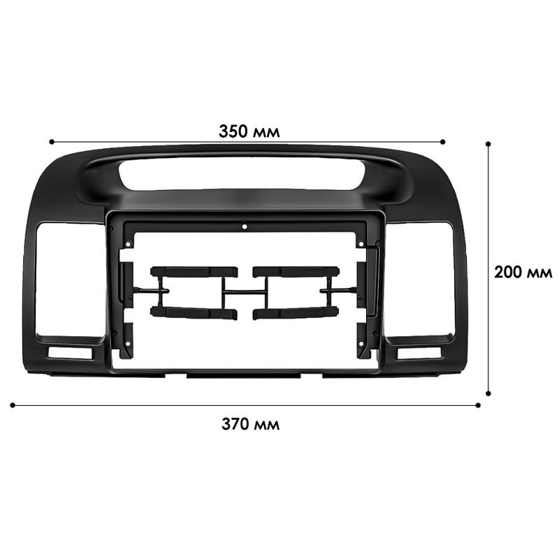 Переходная рамка Lesko 9" Toyota Camry 2001-2006 (TO 200N) Black для авто - фото 4