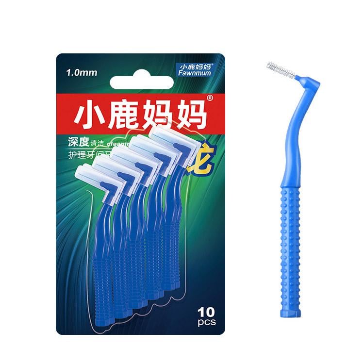 Щітки для міжзубних проміжків Fawnmum Interdental Brush L-shape 1,0 мм 10 шт.