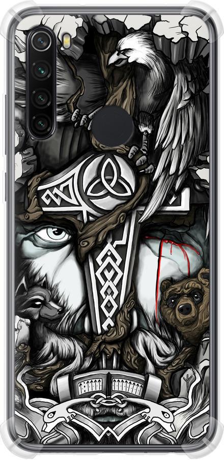 Чехол на Xiaomi Redmi Note 8 Тату Викинг (4098sp-1787-42517)
