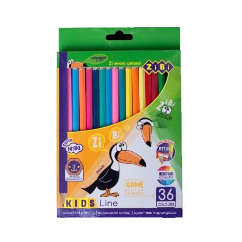 Олівці кольорові ZiBi Kids Line 36 кольорів (ZB.2417)