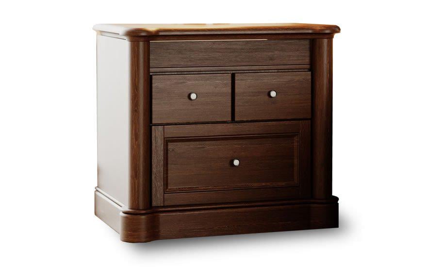 Тумбочка прикроватная Микс Мебель Шопен Орех темный Тумбочка прикроватная Микс Мебель Шопен Орех темный