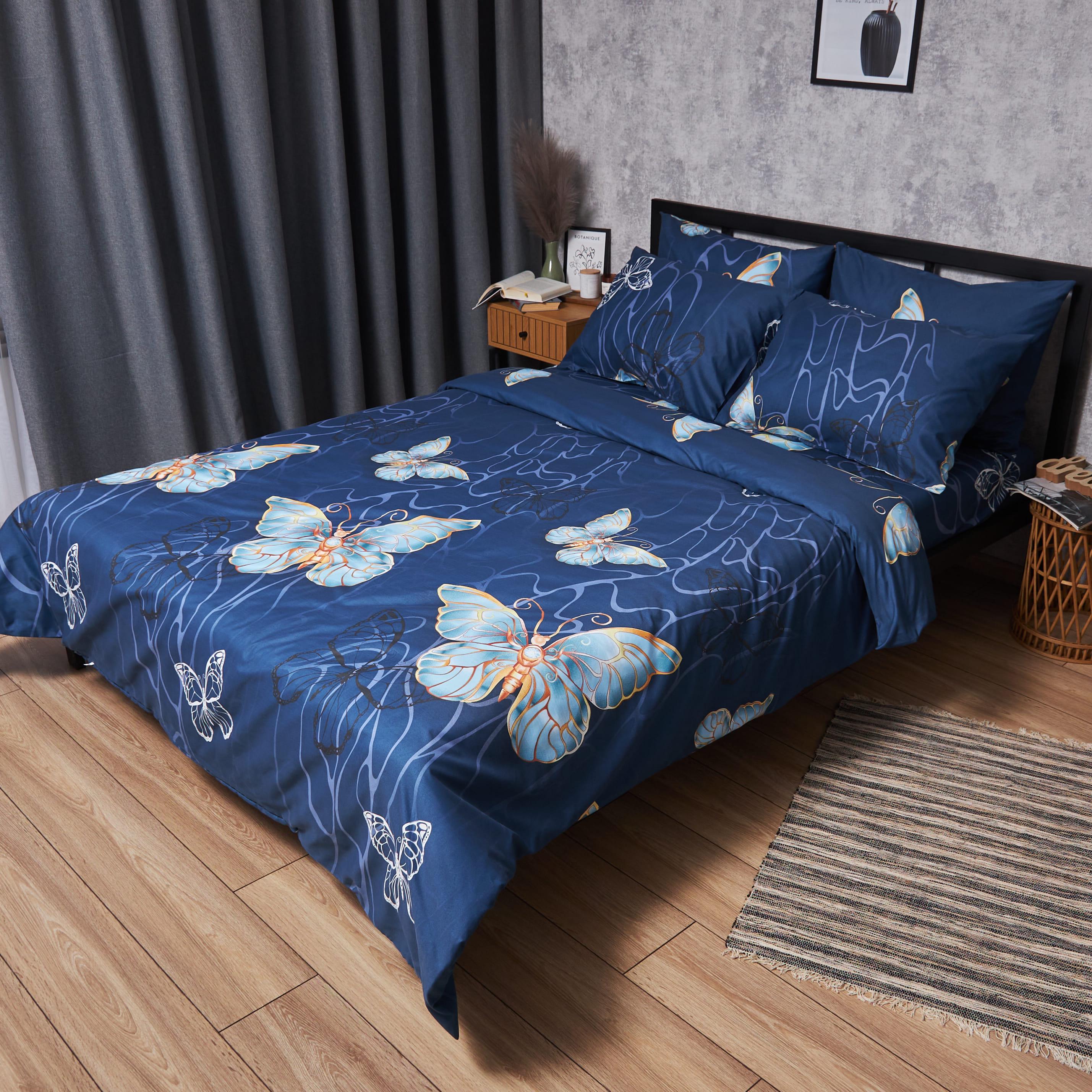 Комплект постельного белья Moon&Star микросатин Premium Flutter Dreams king size наволочка 2 шт. 220x240 см (MS-820007702)