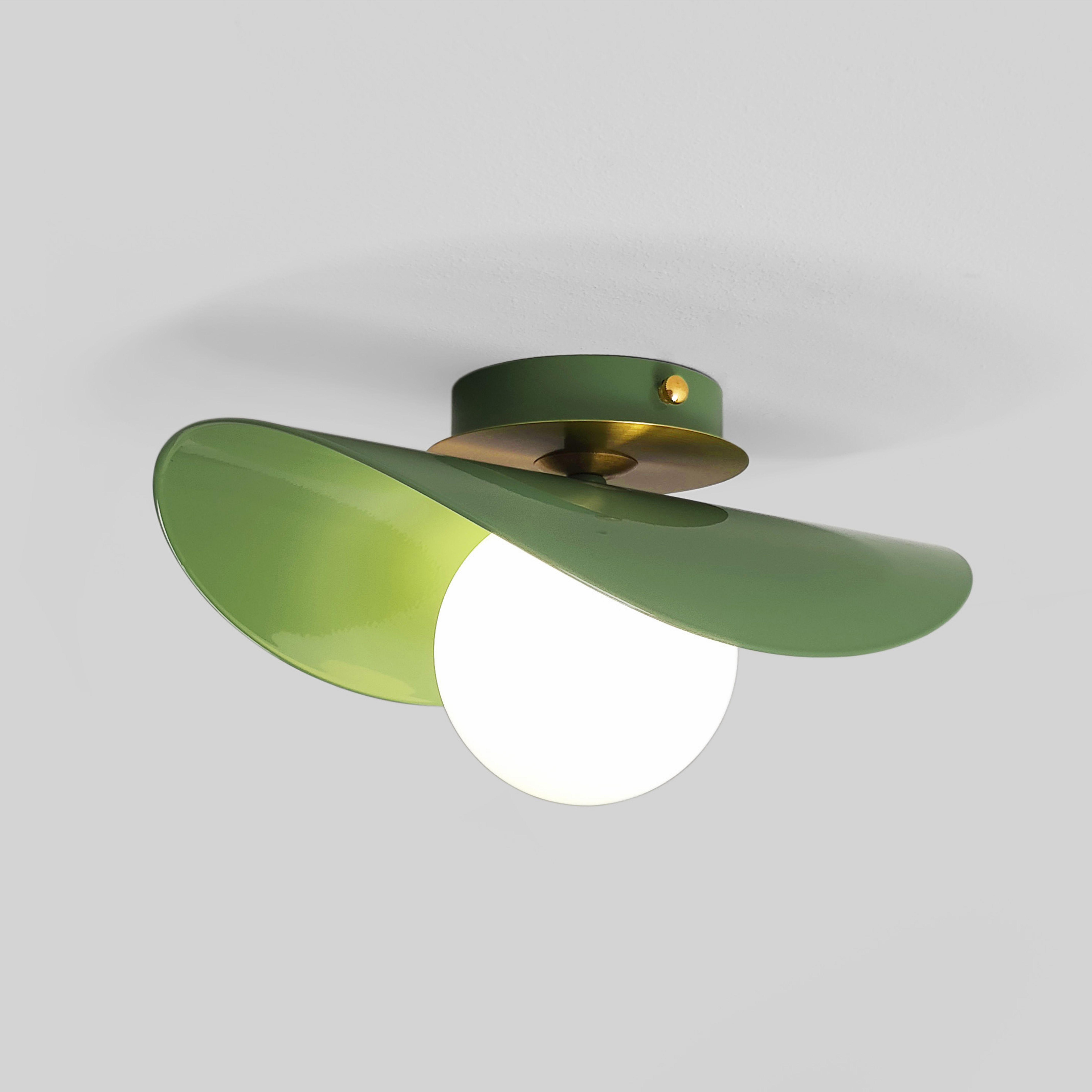 Настенный светильник Gaff Design с деталями из латуни Зеленый (BRASS45) - фото 6