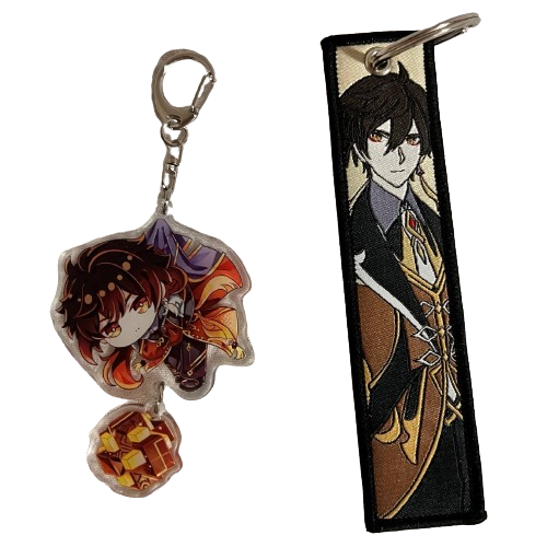 Набір брелоків Genshin Impact Чжун Лі 2 шт. (49616)