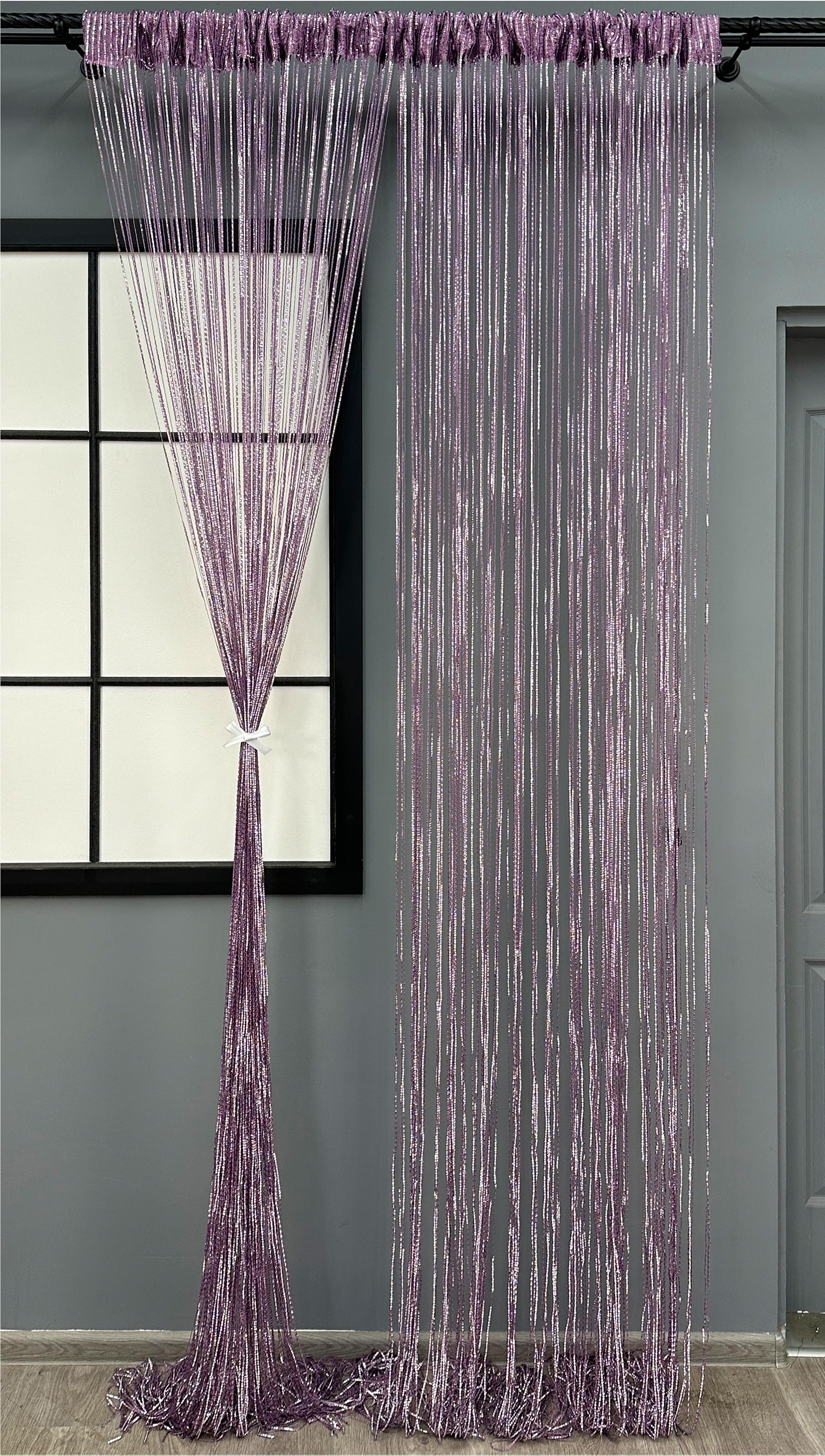 Штори-нитки Rovi Premium з люрексом 300х300 см Ліловий (61-112) - фото 1