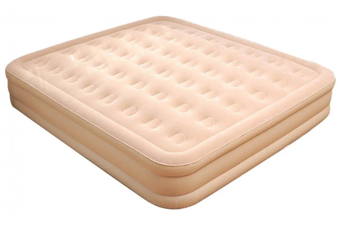 Матрас надувной двуспальный JR-5063 нагрузкой до 3000 кг с аккумуляторным насосом Type-C утолщенный ПВХ 200x180x40 см (opt-104742)