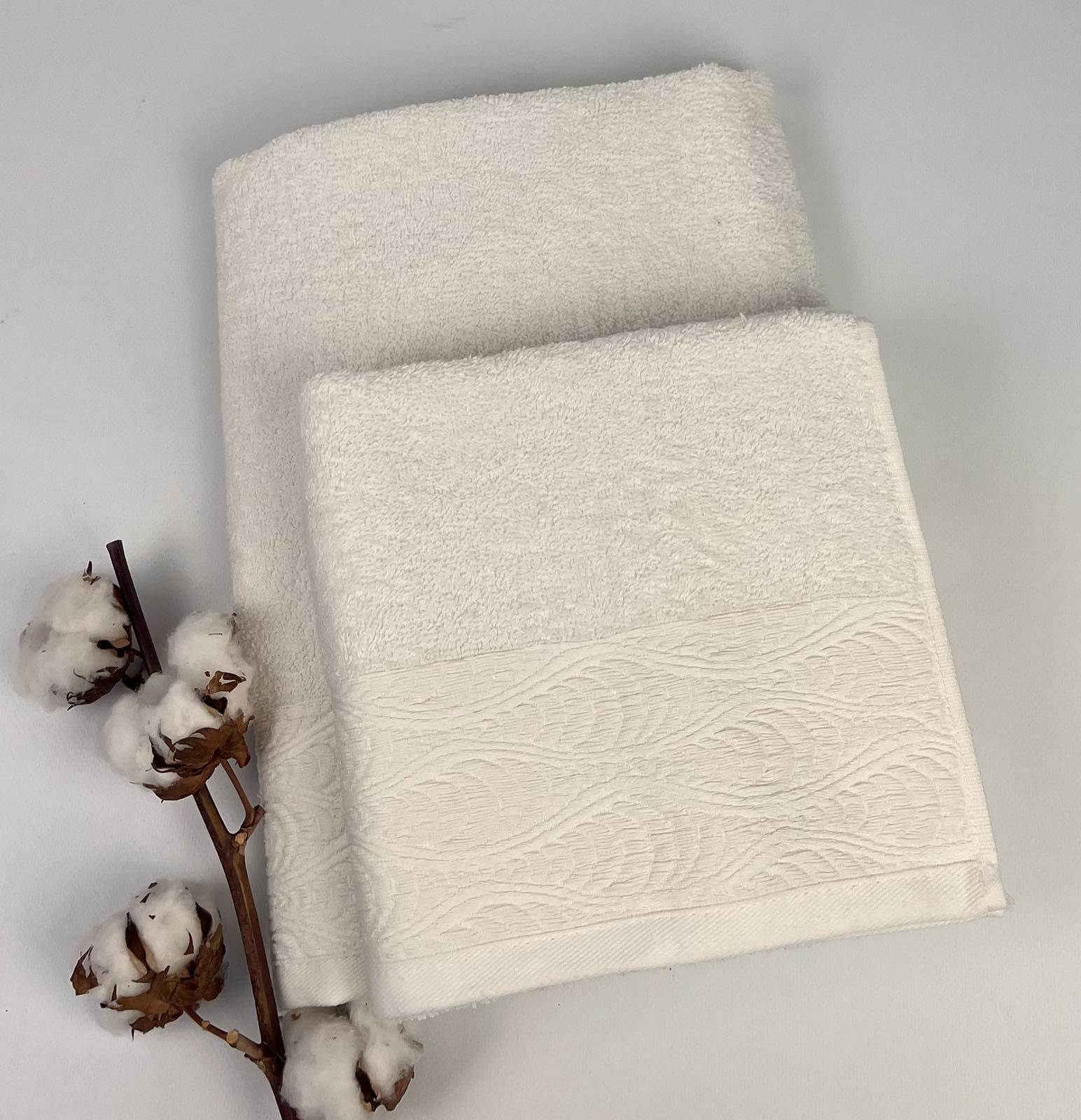 Набор полотенец Altinbasak Penye Lizy 2 шт. Белый (CN28591)