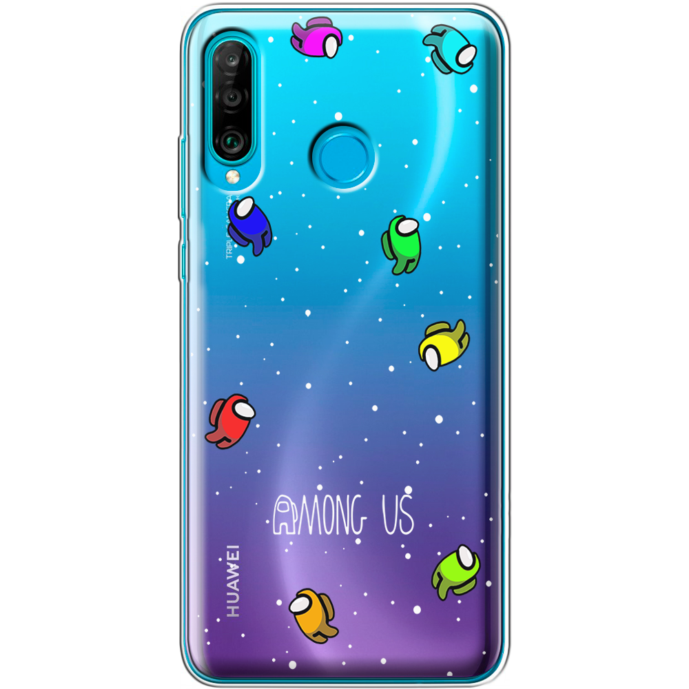 Чехол Boxface Huawei P30 Lite Among Us Invisible Прозрачный силикон (36871-bk76-36871)