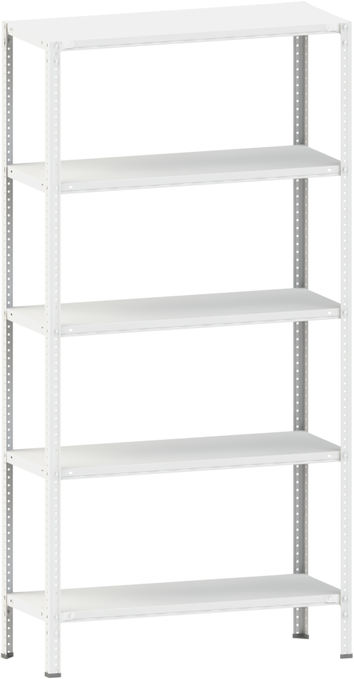 Стелаж металевий 5х200 кг/п 2000х1200х800 мм на болтовому з'єднанні