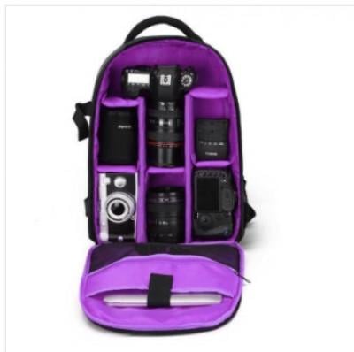 Рюкзак для фототехніки з кишенею для ноутбука та кріпленням штатива 43х30х19 см Фіолетовий (ФР-1049-3)