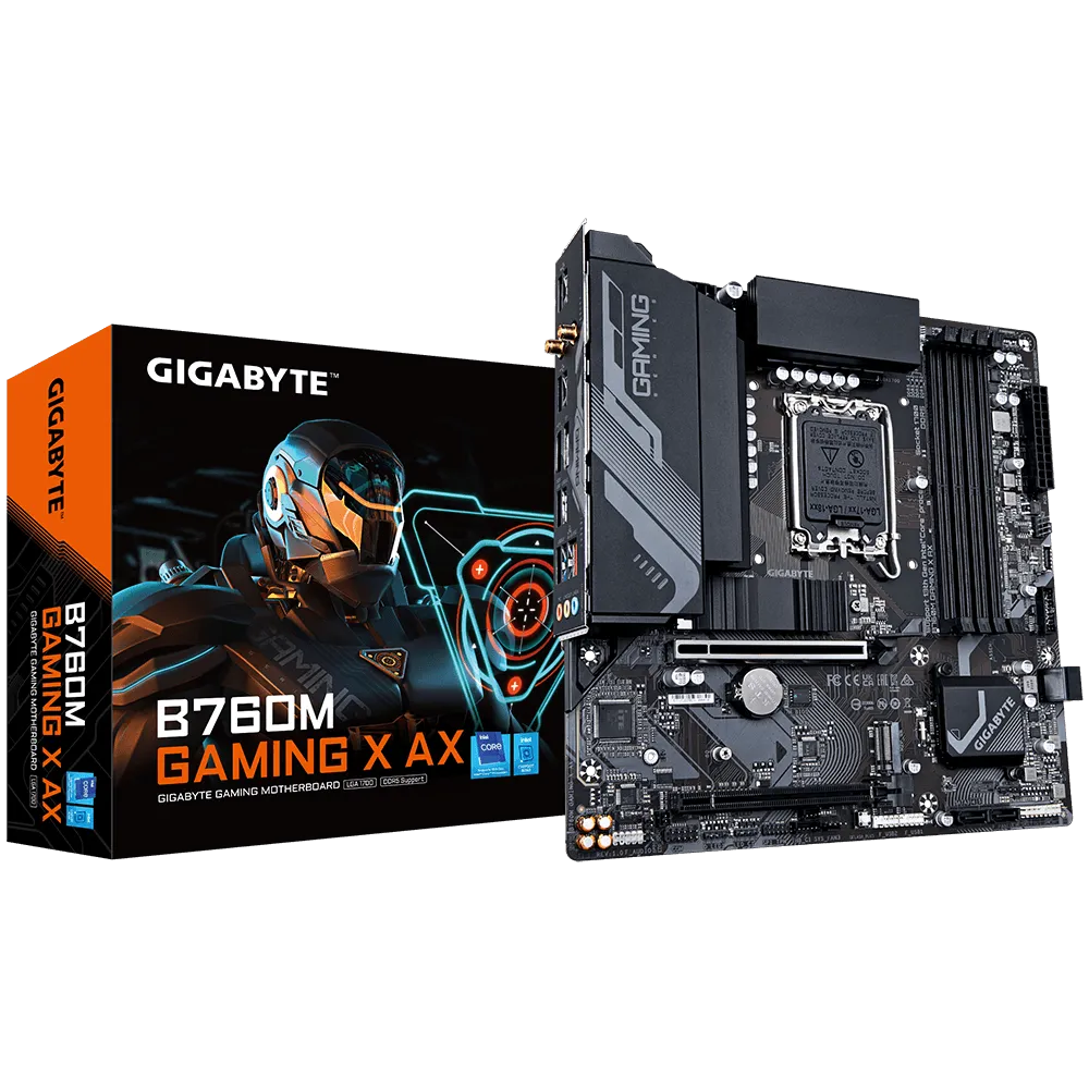 Материнська плата Gigabyte B760M GAMING X AX Intel B760/S1700/MicroATX/4xDDR4 DIMM (d282f6e5) - фото 4