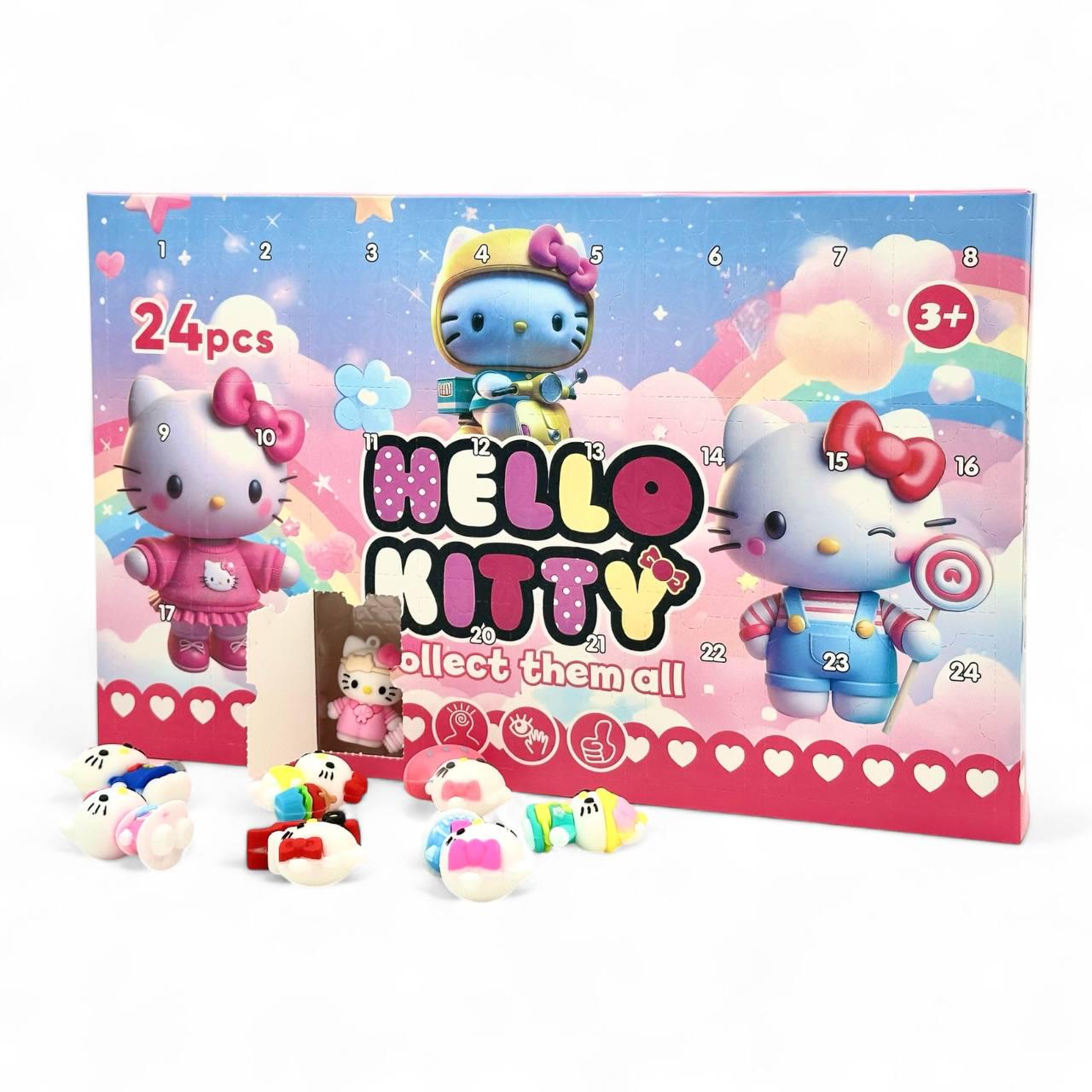 Детский адвент-календарь Аниме Hello Kitty с игрушечными фигурками 24 шт./5 см (1000-ZB-453)