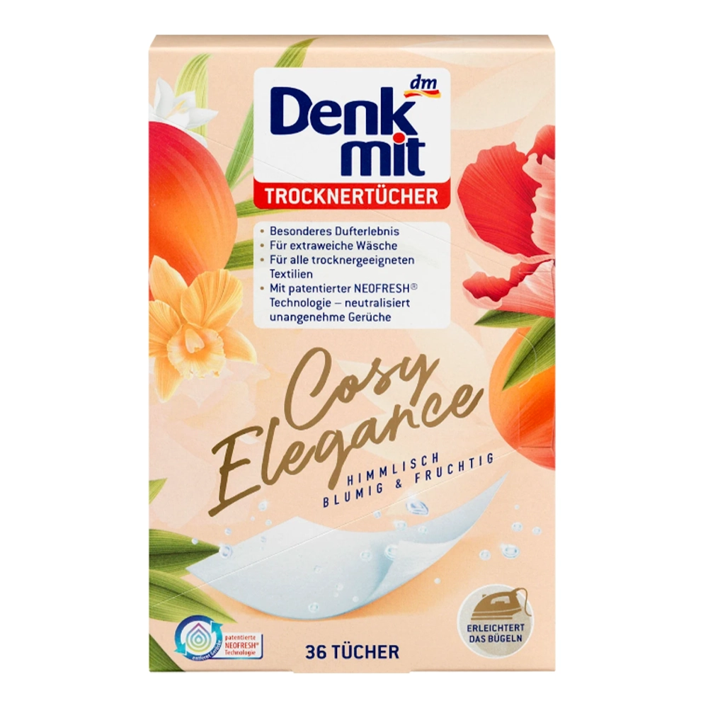 Салфетки ароматизированные для сушильной машины DenkMit Cosy Elegance 36 шт. (EPI-15102025-708)