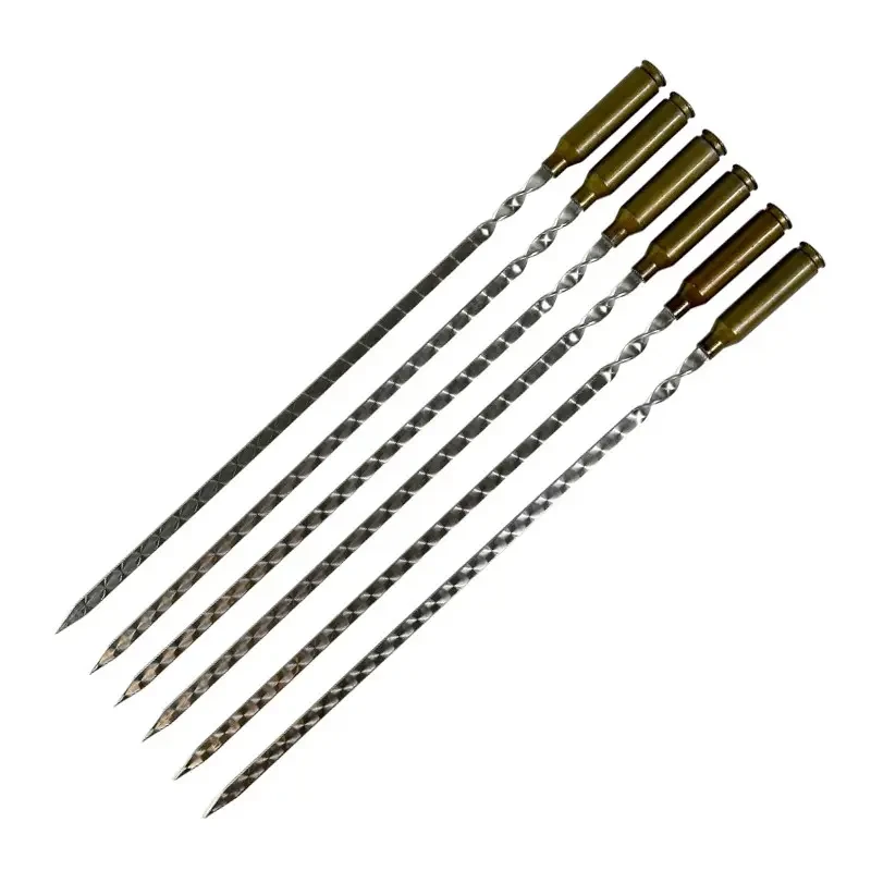 Шампура на подарок с гильзой Gorillas BBQ SKK90 6 шт. 45 см (2628056038)