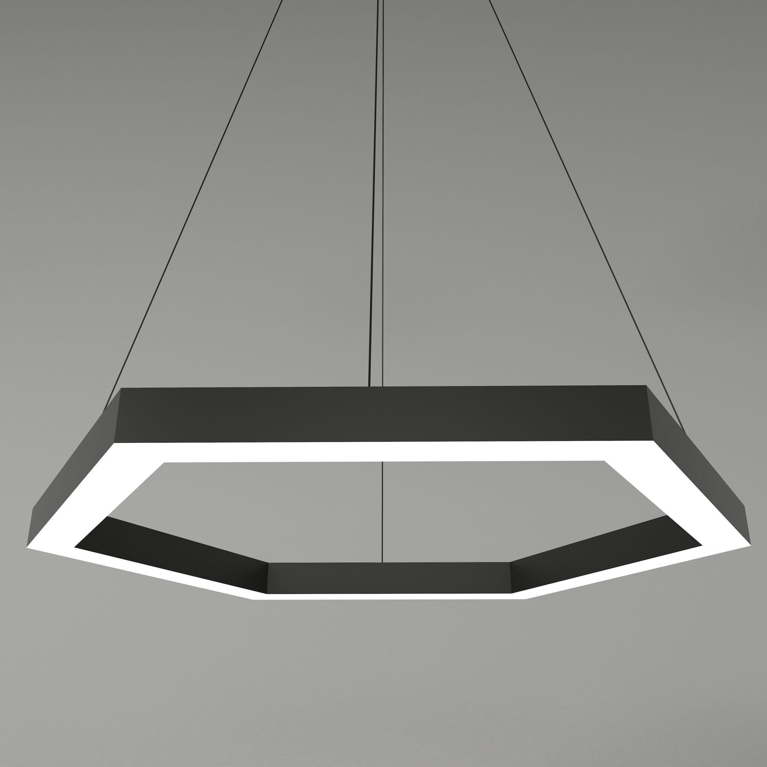 Светильник модульный сота MG SIDE 1000x6х70х80 мм Матовый черный (MG-SD1000х6-210)