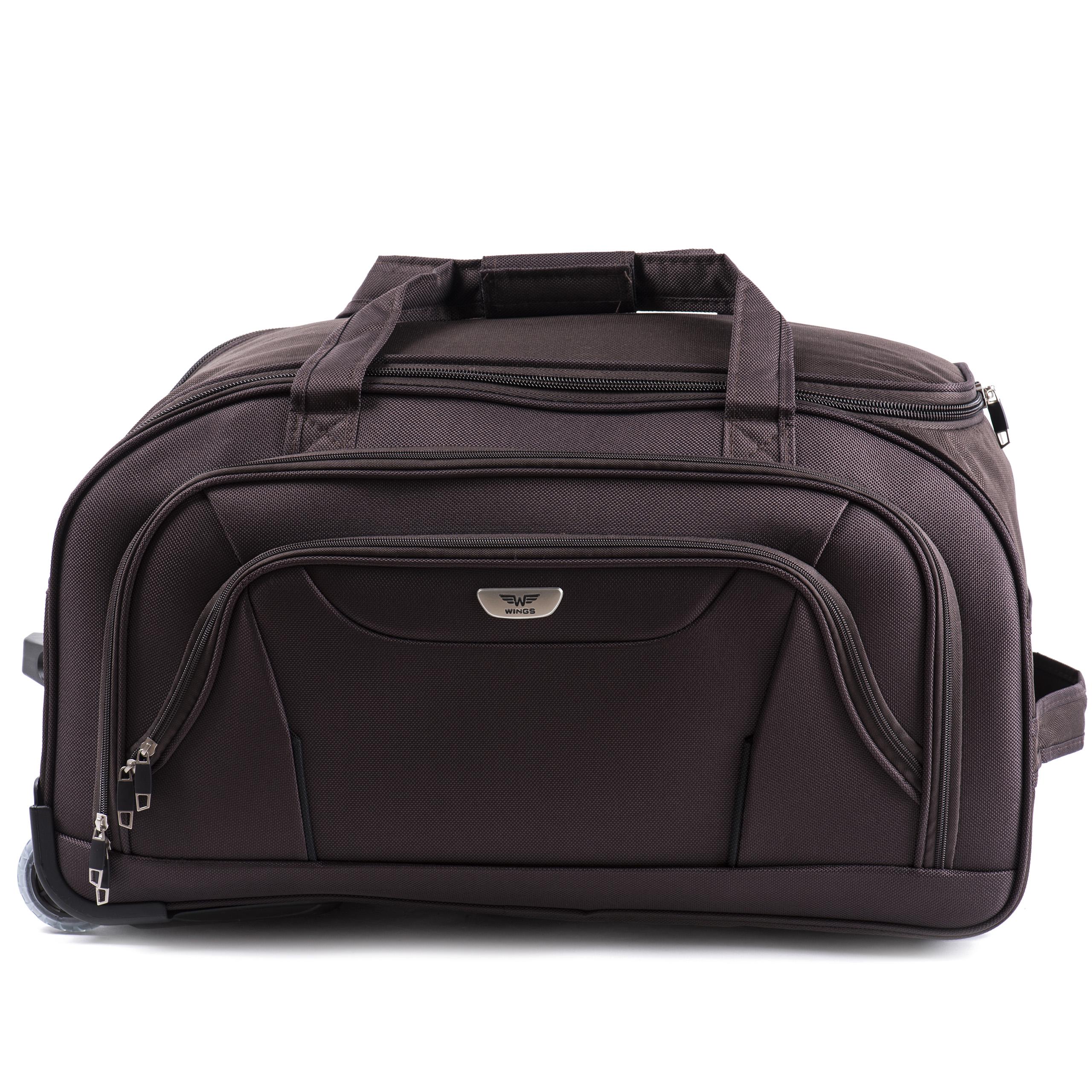 Сумка дорожня Wings c1055 50 л на 2 колесах Коричневий (10228289) - фото 2 Сумка дорожня Wings c1055 50 л на 2 колесах Коричневий (10228289) - фото 2