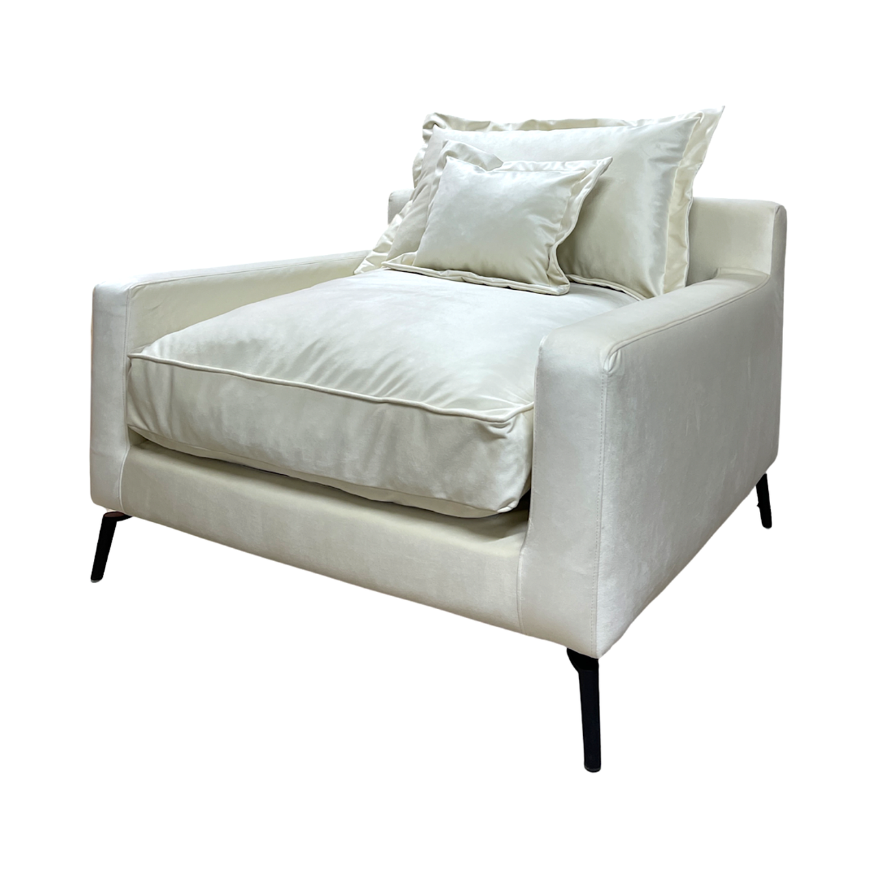 Мягкое кресло MeBelle KAMAL арт-деко/модерн велюр Молочный (A_009_w) - фото 9 Мягкое кресло MeBelle KAMAL арт-деко/модерн велюр Молочный (A_009_w) - фото 9