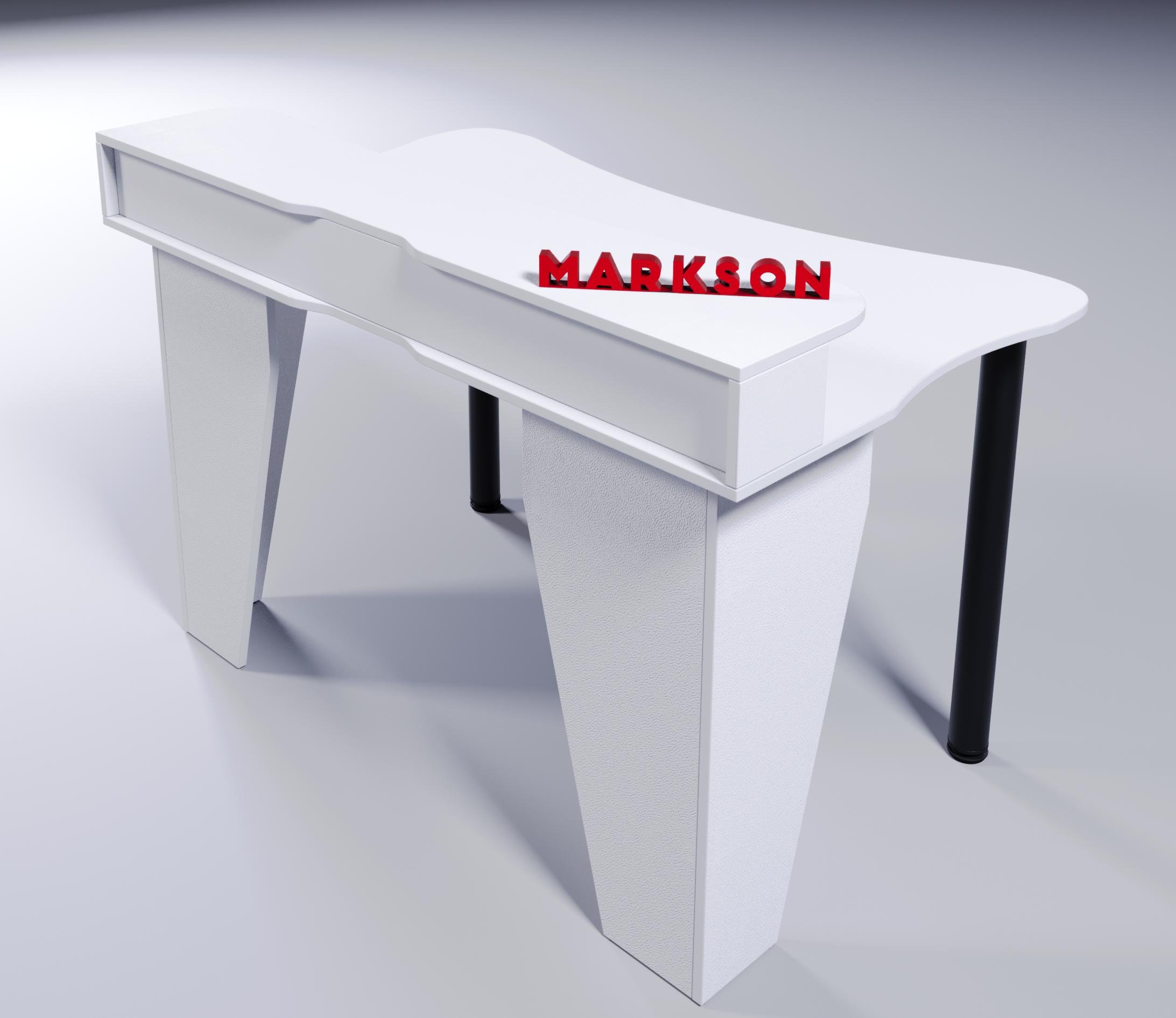 Компьютерный стол игровой ARES-PRO с RGB подсветкой Белый (24118406) - фото 3 Компьютерный стол игровой ARES-PRO с RGB подсветкой Белый (24118406) - фото 3