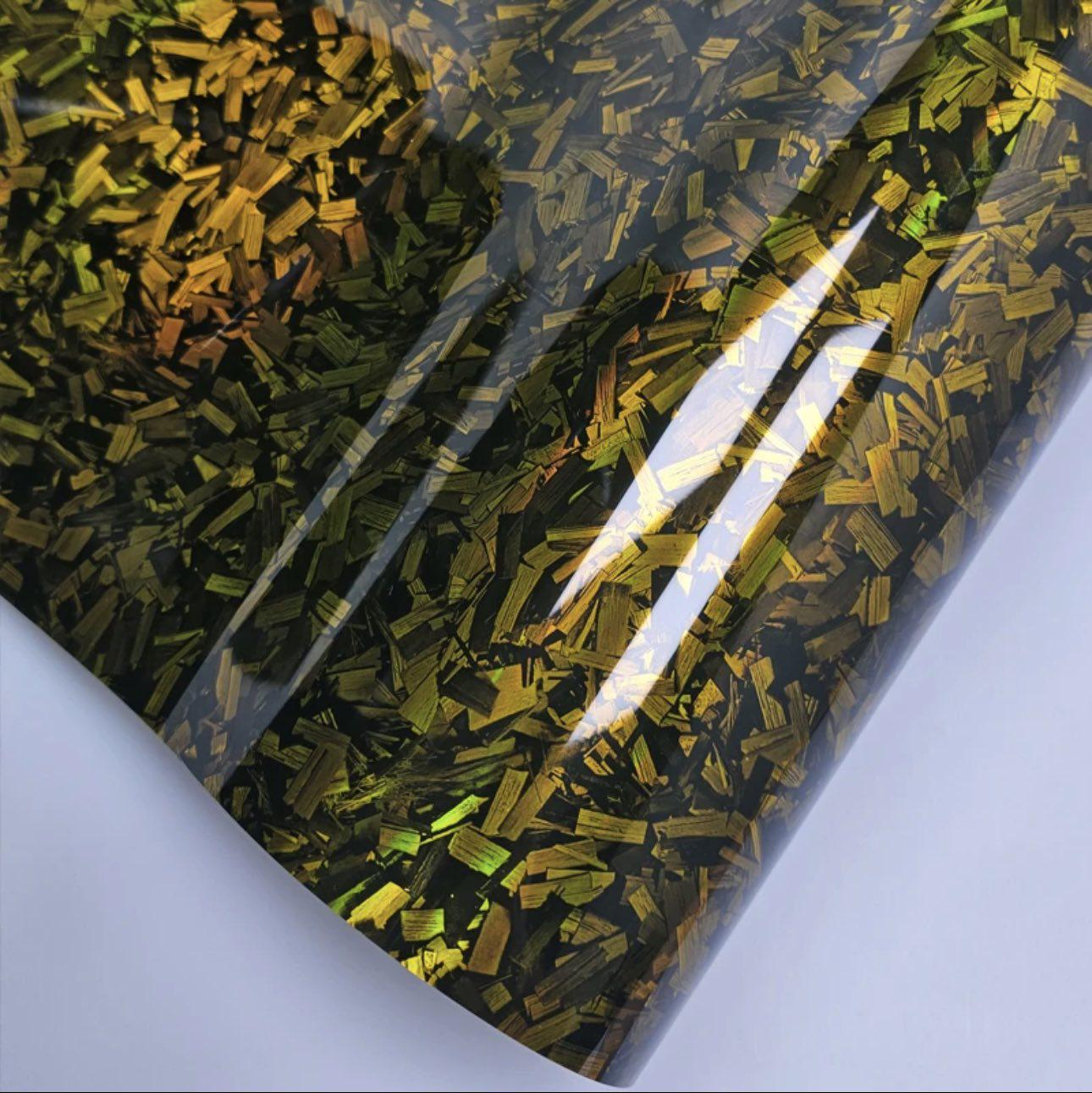 Плівка самоклеюча СONGSHANG під кований ломаний карбон супер глянець 30x150 см (2204984637)