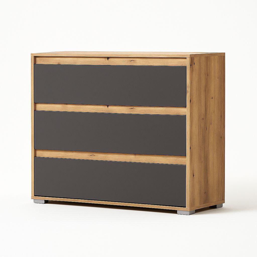 Комод Мебель-Сервис Торино 3Ш 84,1х35х173 см Артисан/Серий (2347930) Комод Мебель-Сервис Торино 3Ш 84,1х35х173 см Артисан/Серий (2347930)