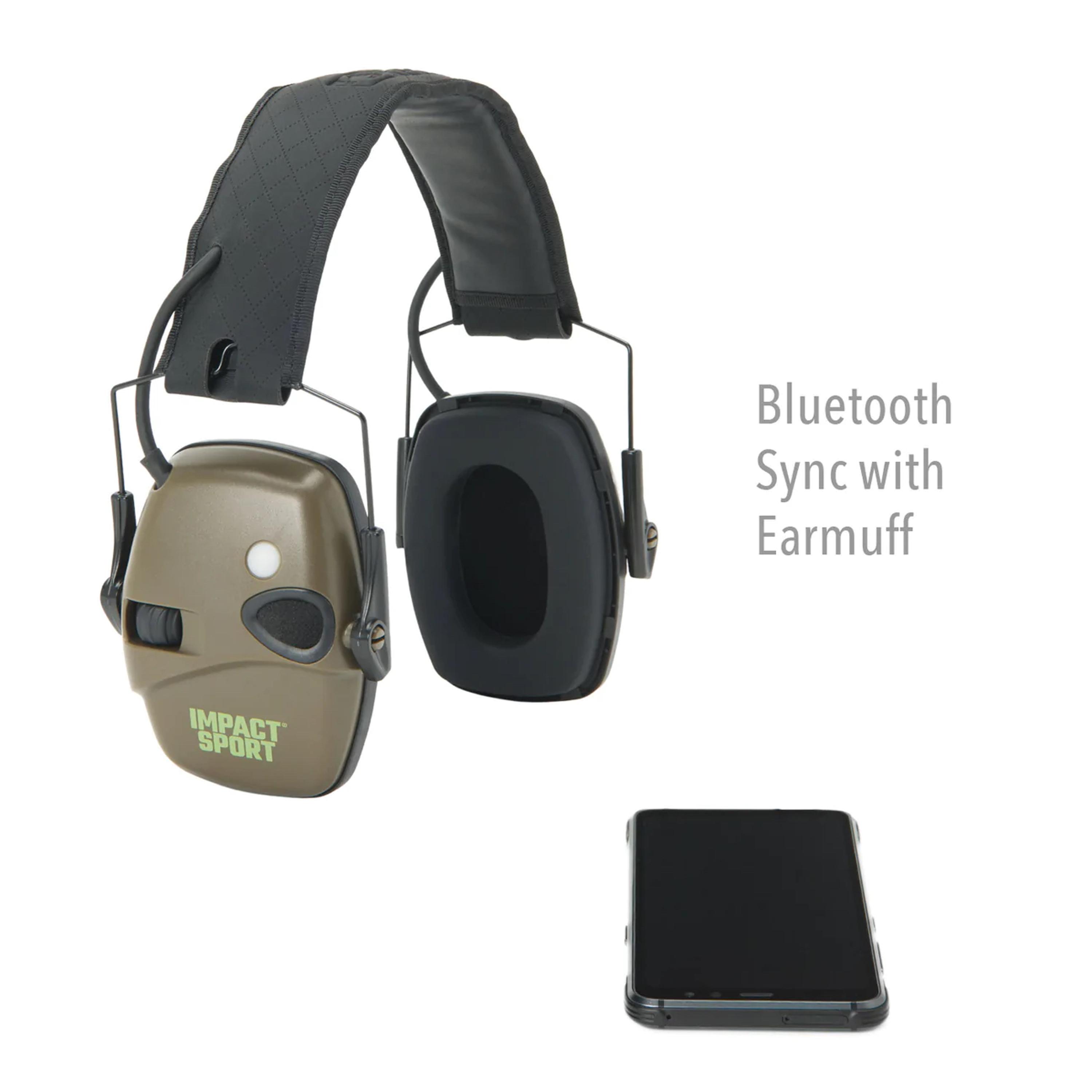 Наушники активные Impact Sport R-02548 Bluetooth Howard Leight Olive (10970978) - фото 5