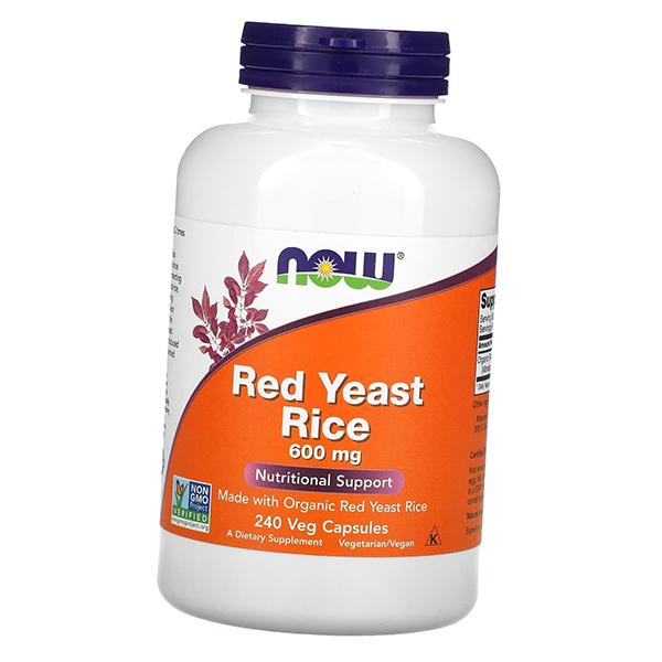 Красный дрожжевой рис Now Foods Red Yeast Rice 600 240 вег капс. (71128082)