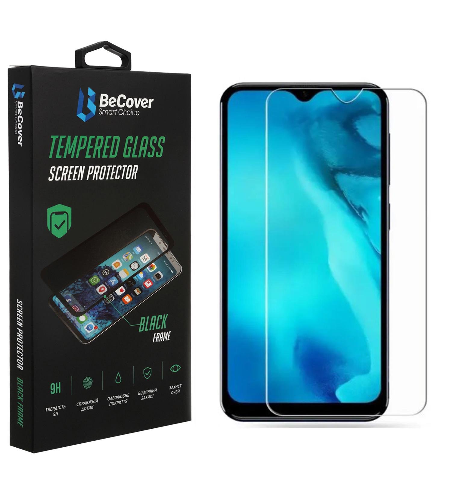 Захисне скло BeCover для Tecno Pop 5 BD2p 2/32Gb Crystal Clear Glass (707874)