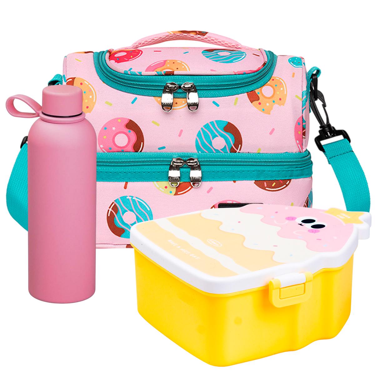 Комплект для школы Cake ланч-бэг с термосом 500 мл и ланч-боксом (CPMPR045)