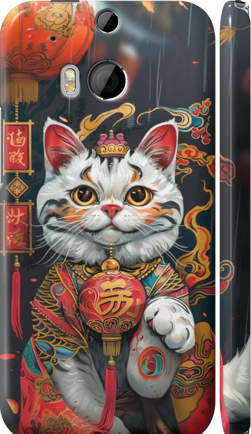 Чехол на HTC One M8 China Cat v2 (6135m-30-42517)