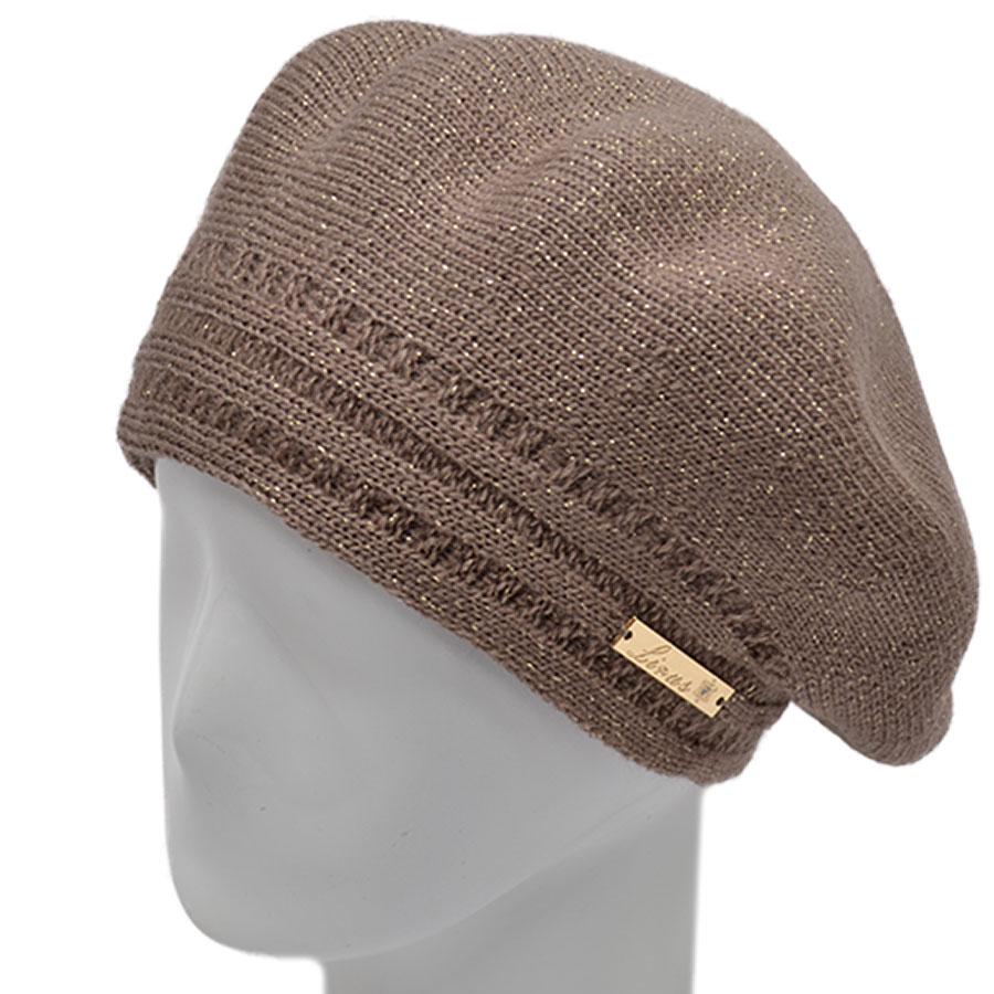 Берет шерстяной Lirus Алина Темно-пудровый (70283)