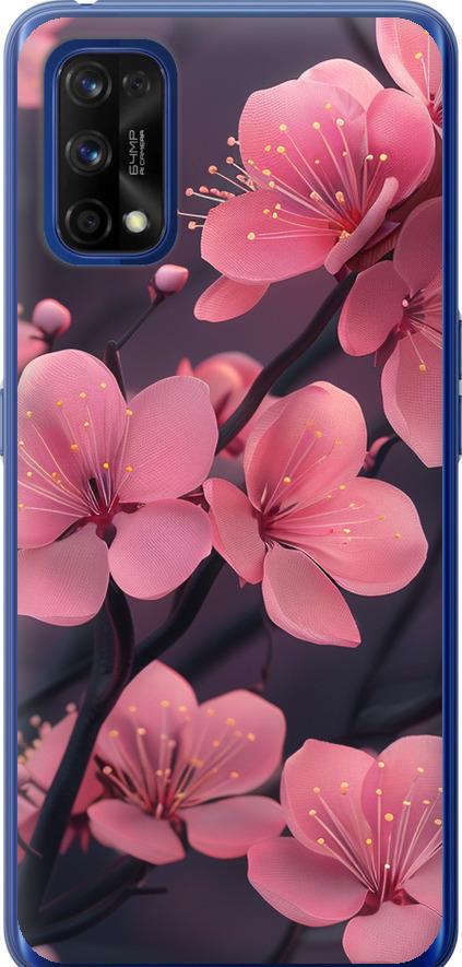 Чехол на Realme 7 Pro Пурпурная сакура (6075u-2082-42517)